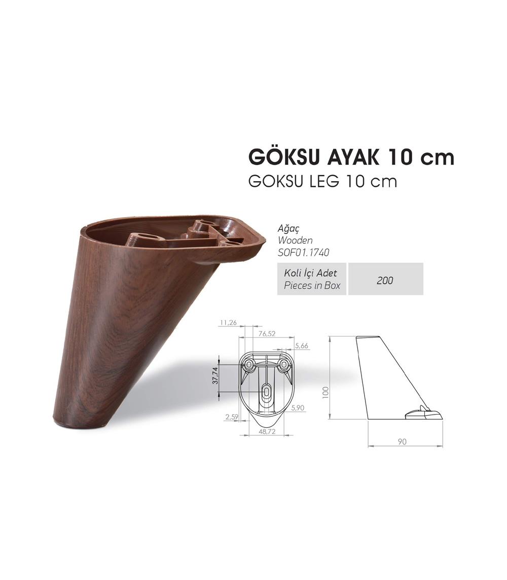 Göksu Ayak 10cm - Ağaç