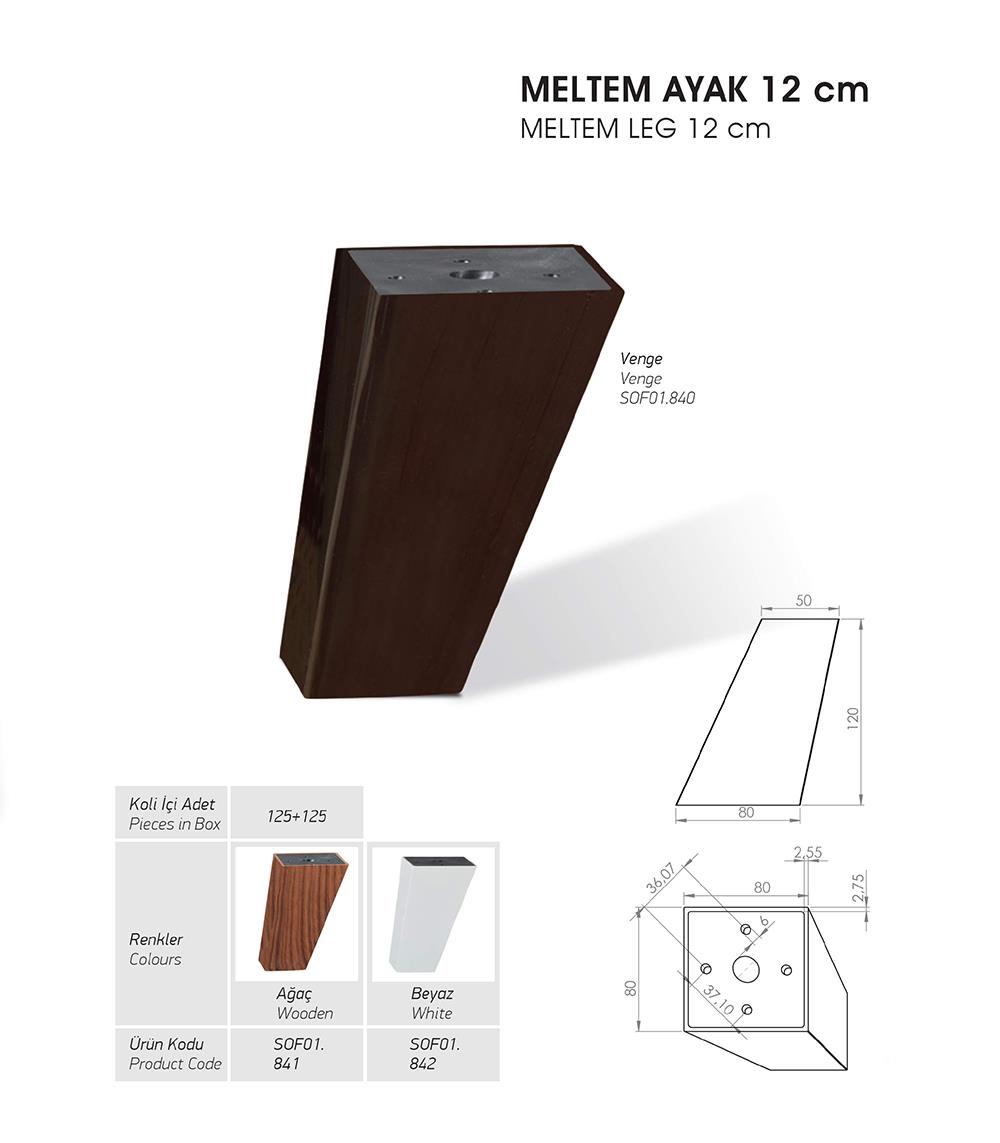 Meltem Ayak 12cm - Venge