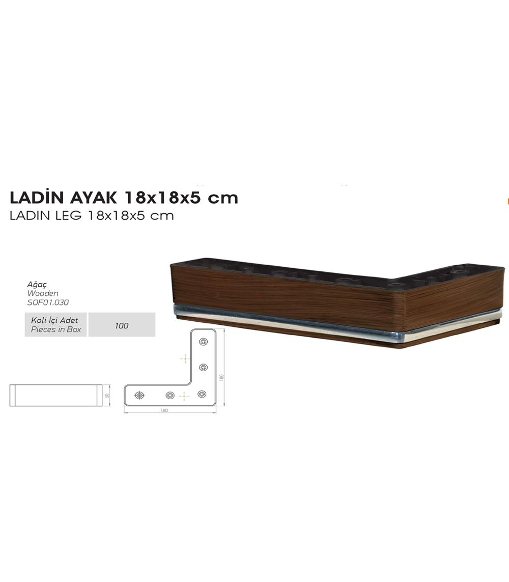 Ladin Ayak 22x12x5cm - Ağaç