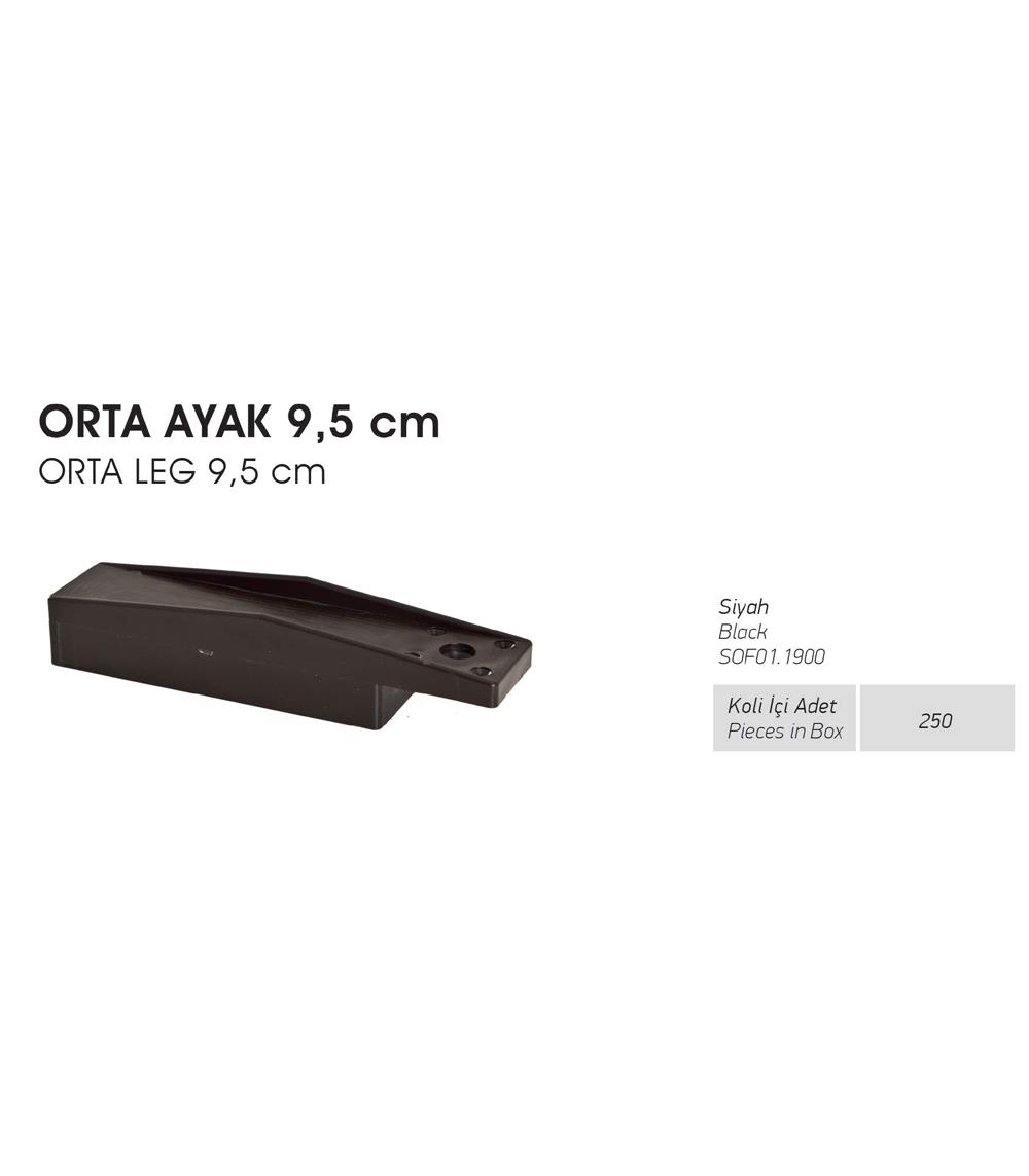 Orta Ayak 9,5cm - Siyah