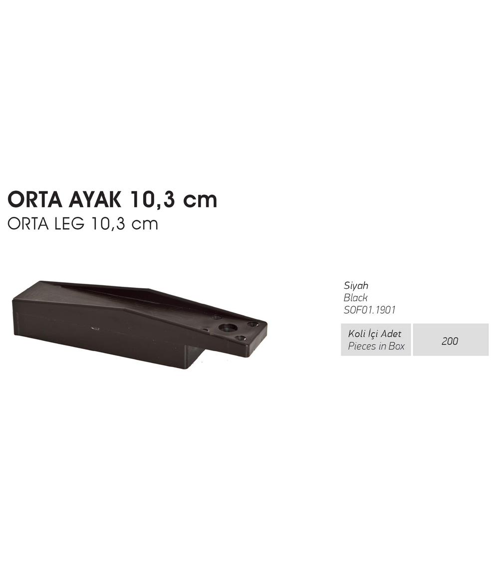 Orta Ayak 10,3cm - Siyah