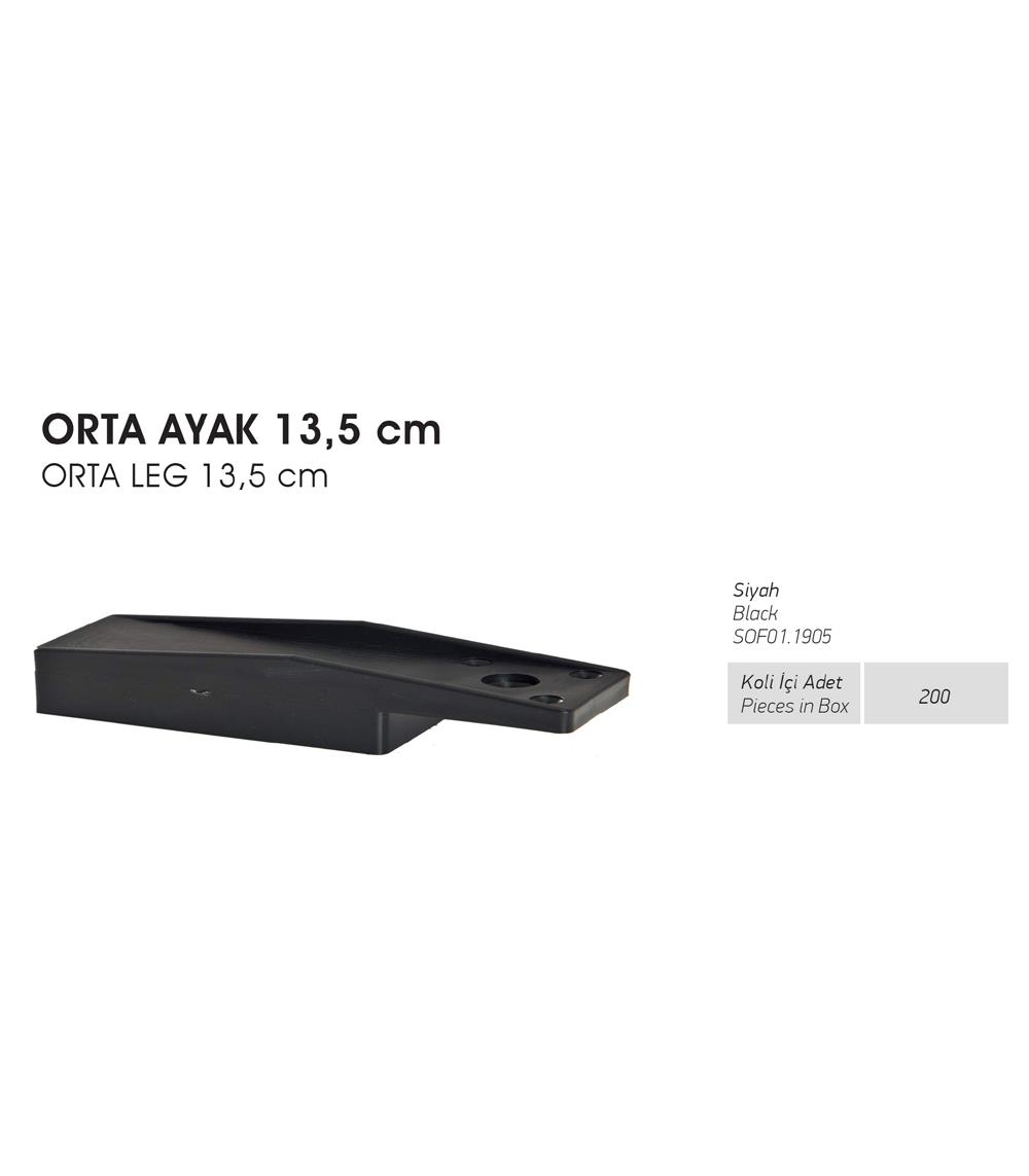 Orta Ayak 13,5cm - Siyah