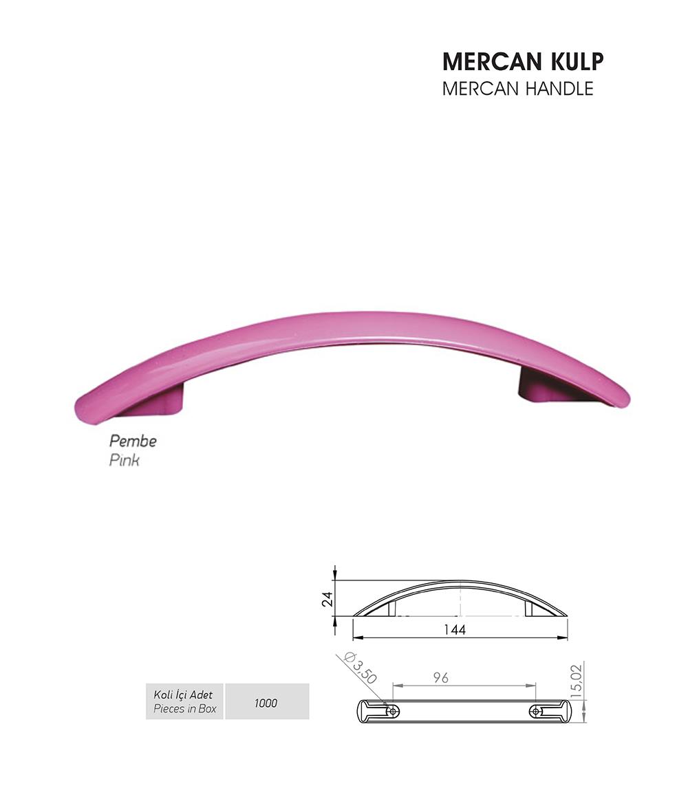 Mercan Kulp - Pembe